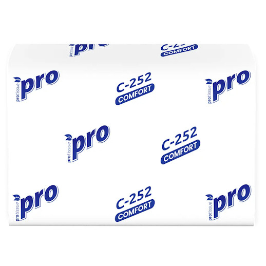 Купить оптом и врозницу Салфетка 16*21 1сл V 200л для диспенсера (20)(1040) PROtissue С252 в интернет магазине в СПб