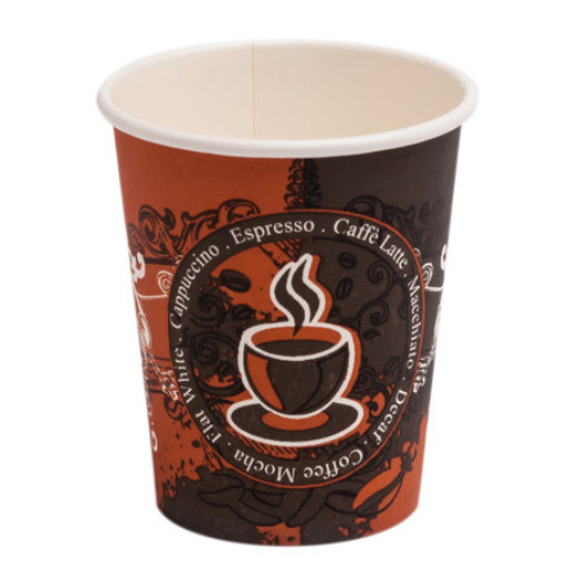 Стакан бумажный 250мл Coffe Latte (50/1000) Купить оптом и врозницу Стакан бумажный 250мл Coffe Latte (50/1000) в интернет магазине в СПб