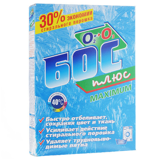 Купить оптом и врозницу Отбеливатель БОС-Плюс 600г (30)(990) Максимум в интернет магазине в СПб