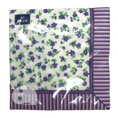 Салфетка 33*33 3сл 20л Bouguet Фиалки (12)
