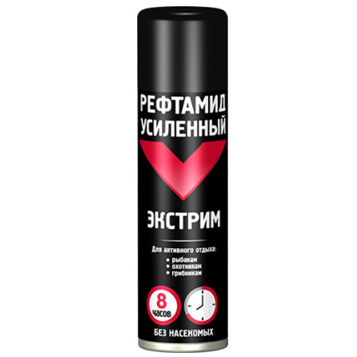 Купить оптом и врозницу Аэрозоль РЕФТАМИД  ЭКСТРИМ усиленный 150мл (24) (8 часов) ЧЕРНЫЙ в интернет магазине в СПб