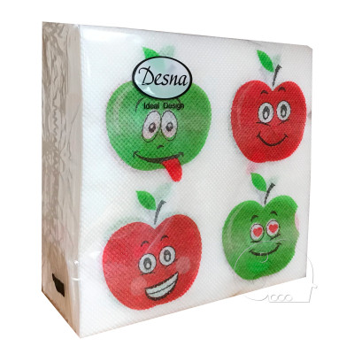 Салфетка 25*25 1сл 40л DesignЯблочки (32)
