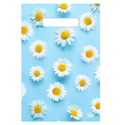 Пакет прорубн. 20*30 30 мкм Ромашковый дождик(100)(3000) Купить оптом и врозницу Пакет прорубн. 20*30 30 мкм Ромашковый дождик(100)(3000) в интернет магазине в СПб
