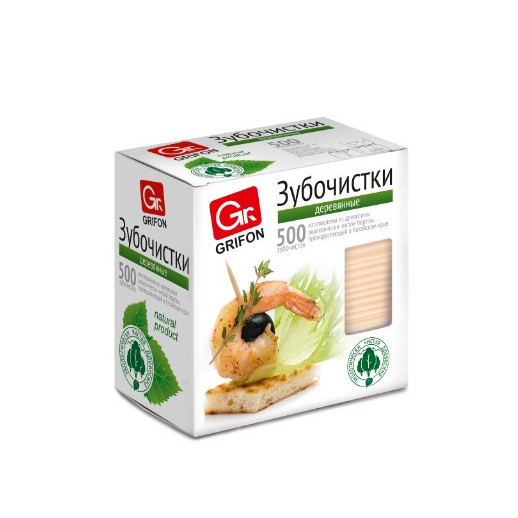 Зубочистки в инд.уп. 500шт П/Э (30) ГРИФОН Купить оптом и врозницу Зубочистки в инд.уп. 500шт П/Э (30) ГРИФОН в интернет магазине в СПб