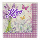 Салфетка 33*33 3сл 20л KLEO (16) Лаванда С261